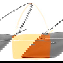 Odinė rankinė moterims oranžinė kasdienai MiaMore