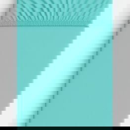 Paklodė su guma mėtų spalvos medvilninio trikotažo 140x70 cm