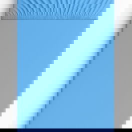 Paklodė kūdikiui mėlyna iš medvilninio trikotažo 140x70 cm