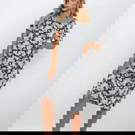 Naktinukai tamsiai mėlyni su raštais iš viskozės Momenti Per Me