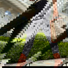 Tamprės juodos su trispalve juosmens juosta kasdienai Catwalk