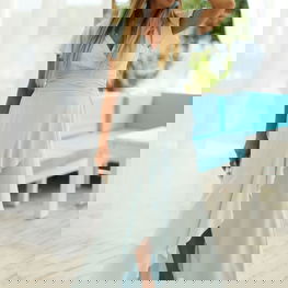 Ilga šviesiai mėlyna suknelė su raukiniais vasarai Jersa