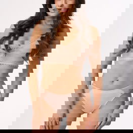 Kelnaitės kūno spalvos su nėriniais kasdienai Babell