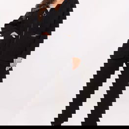 Laisvalaikio kostiumas moterims juodos spalvos su gobtuvu MBM