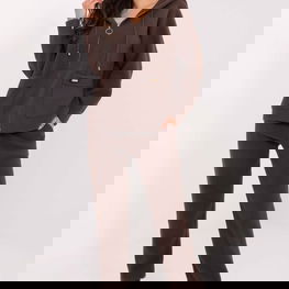 Laisvalaikio kostiumas rudas su gobtuvu ir užtrauktuku MBM