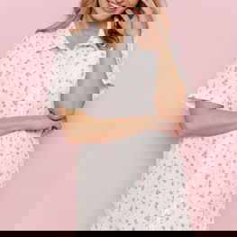 Naktinukai balti su gėlėmis iš medvilnės Taro