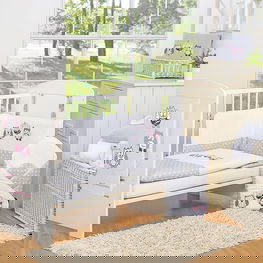 Kūdikio patalynės komplektas pilkas su pelėdžiukais 120x90 cm, 3 dalių