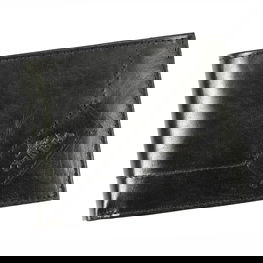 Piniginė juoda odinė kasdienai Charro