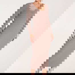 Suknelė moteriška ruda megzta Figl