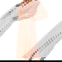 Chalatas moteriškas šviesiai rožinis pūkuotas L&L