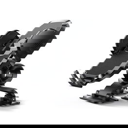 Telefonų laikiklis automobilinis su spaustuku juodas