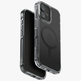 Telefono dėklas iPhone 17 juodas MagSafe Uniq