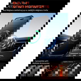 Telefono dėklas iPhone 17 Pro Max juodas MagSafe Supcase