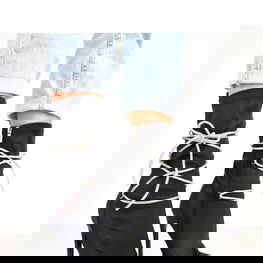 Aulinukai moteriški juodi su kulnu ir raišteliais Solea