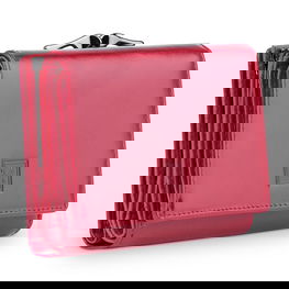 Piniginė moteriška raudona natūrali oda VerMari