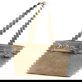 Rankinė moterims smėlio spalvos zomšinė Camilla