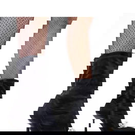 Juodi moteriški aulinukai su kulniuku ir papuošimu Solea