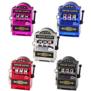 Raktų pakabukas mini lošimo automatas su judančia svirtimi