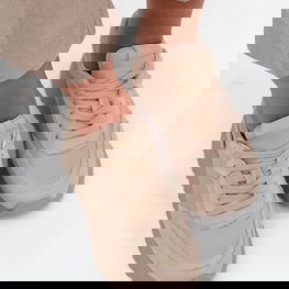 Odiniai moteriški sportbačiai su platforma smėlio Artiker