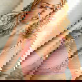 Rožinis maitinimo liemenėlė susegama priekyje Mirabile