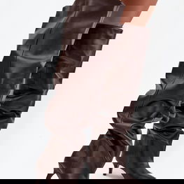 Rudi moteriški ilgaauliai su kulniuku