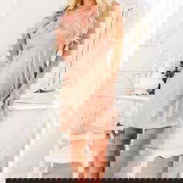 Moteriška kūno spalvos naktinukų suknelė Kalimo