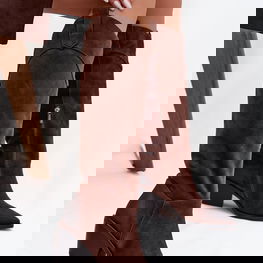 Women's Cowboy Boots With Heel Made Of Natural Suede Artiker 57C0230 Brown