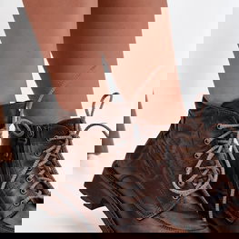 Rudi moteriški aulinukai iš natūralios odos Maciejka