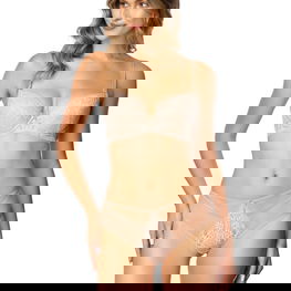 Liemenėlė liemenėlė kūno spalvos su nėriniais Mat