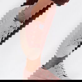 Rožiniai moteriški platforminiai sportbačiai Lee