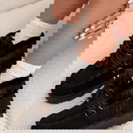 Juodi moteriški sniego batai iš natūralios odos D.Franklin