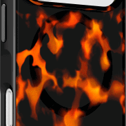 iPhone 17 Pro dėklas su MagSafe ir liepsnos raštu Huex