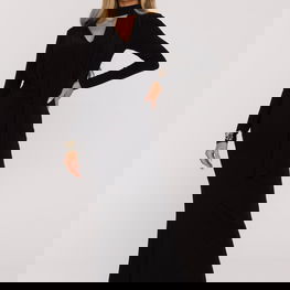 Suknelė juoda ilga su kaklo juostele Moe