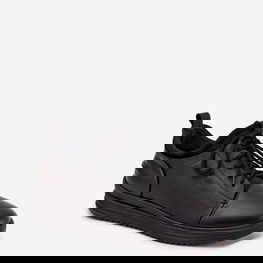 Sportiniai batai juodi odiniai su raišteliais Rieker