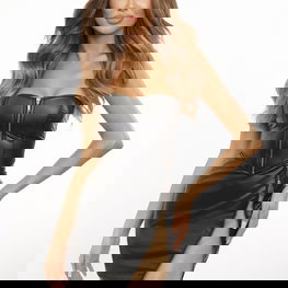 Korsetas juodas su nėriniais