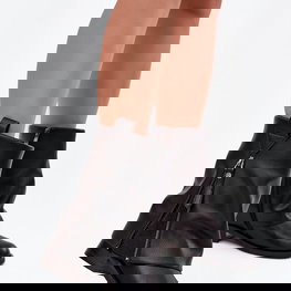 Aulinukai Maciejka juodi su atverčiamu aulu – stilingas pasirinkimas