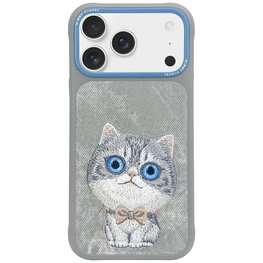 Dėklas iPhone 17 Pro Nimmy Big Eyed Pet 2.0 pilkas – žaismingas pasirinkimas