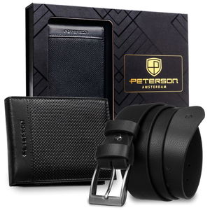Dovanų rinkinys Peterson su odiniais aksesuarais – praktiškai elegantiškai dovanai.