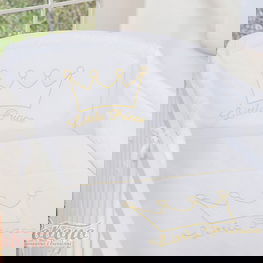 Patalynės komplektas 2 dalių Little Prince/Princess baltas – saldžiam kūdikio miegui.