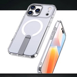 Dėklas Samsung Galaxy S26 Plus su atrama permatomas Hybrid Armor X