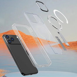 Dėklas Samsung Galaxy S26 Ultra permatomas su stovu Hybrid Armor X