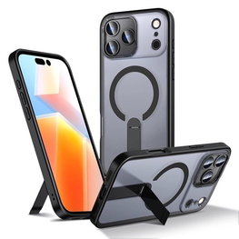 Dėklas Samsung Galaxy S26 Ultra su atrama juodas Hybrid Armor