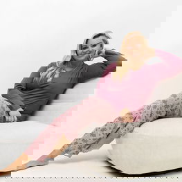 Moteriška pižama plus size Forever Pink