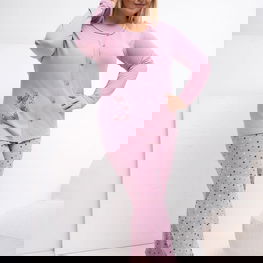 Moteriška pižama didesnių dydžių Forever Pink