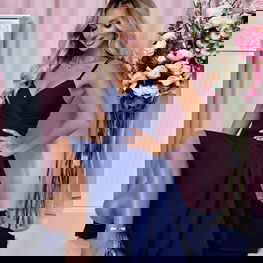 Vakarinė suknelė With You tamsiai mėlyna