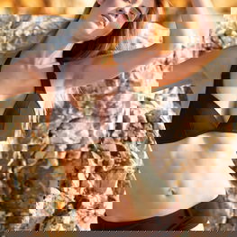 Lady Madonna rudas maudymosi kostiumėlis