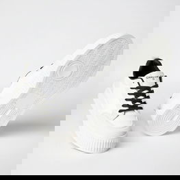 Moteriški kedai ant platformos balti juodi Solange