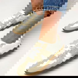 Moteriški kedai su platforma Valentine baltai smėlio spalvos