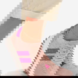 Sportiniai batai moterims iš natūralaus zomšo, rožiniai