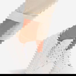 Natūralios odos moteriški pusbačiai balti Althea